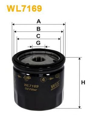WIX FILTERS wl7169 -  Фильтр масляный двигателя